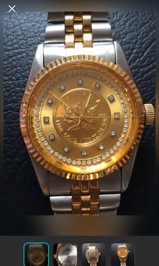 Rodania 24k gold watch