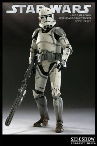 Sideshow Star Wars 41St Elite Corps Coruscant Clone Trooper, Hobbies &  Toys, Toys & Games On Carousell
