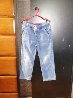 Soft Denim Jumping Beans Pants Straight Cut Faded Style