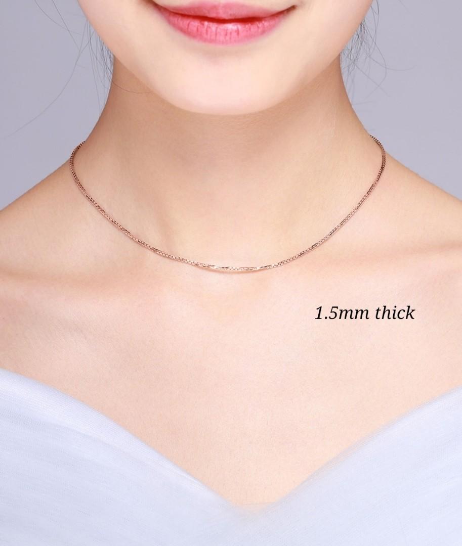 White gold sales thick chain