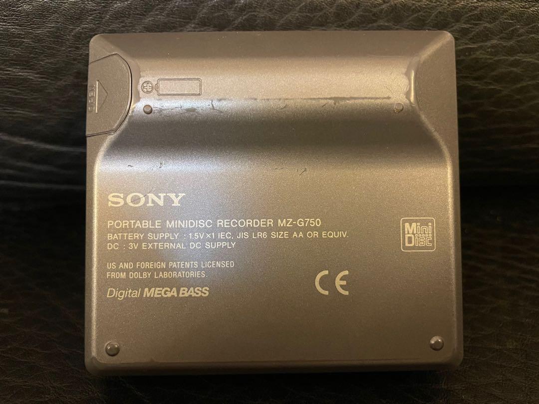 SONY MZG750 Recording MiniDisc MD Walkman FM/AM MDLP, 音響器材, 錄音機