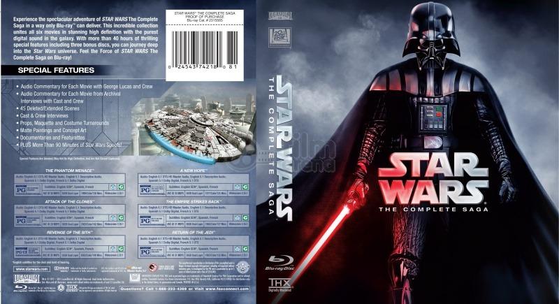 Star Wars Complete Saga 9 Blu Ray Disc Hobbies Toys Music