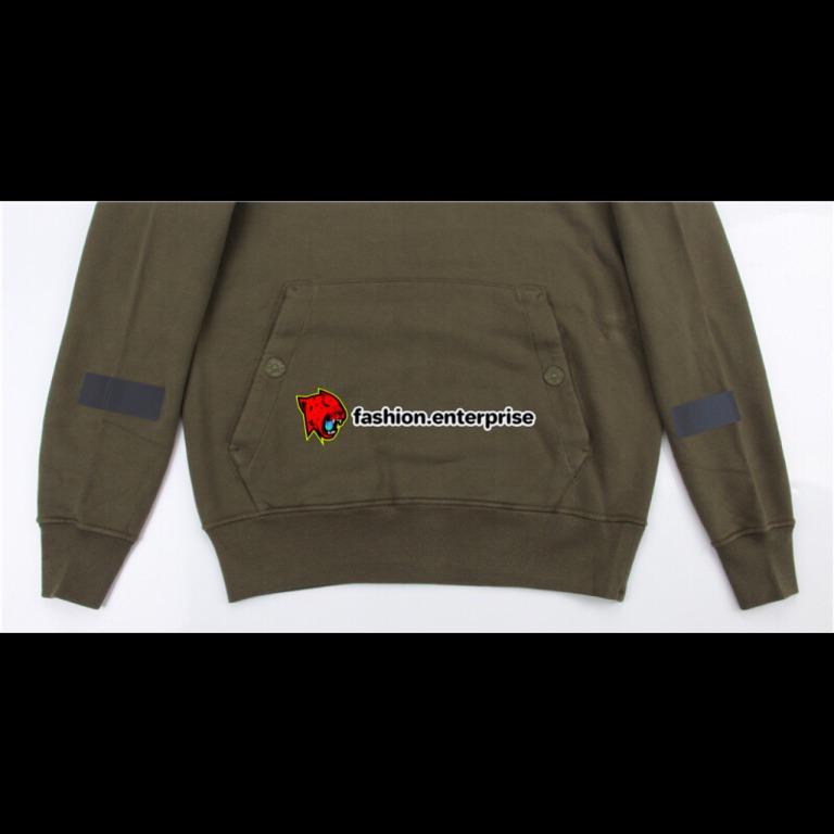 Supreme stone island store hooded sweatshirt olive