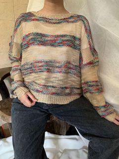 Sweater Crop Rajut Import