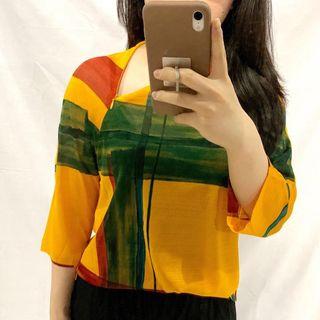 Sweater Vintage Thrift Yellow