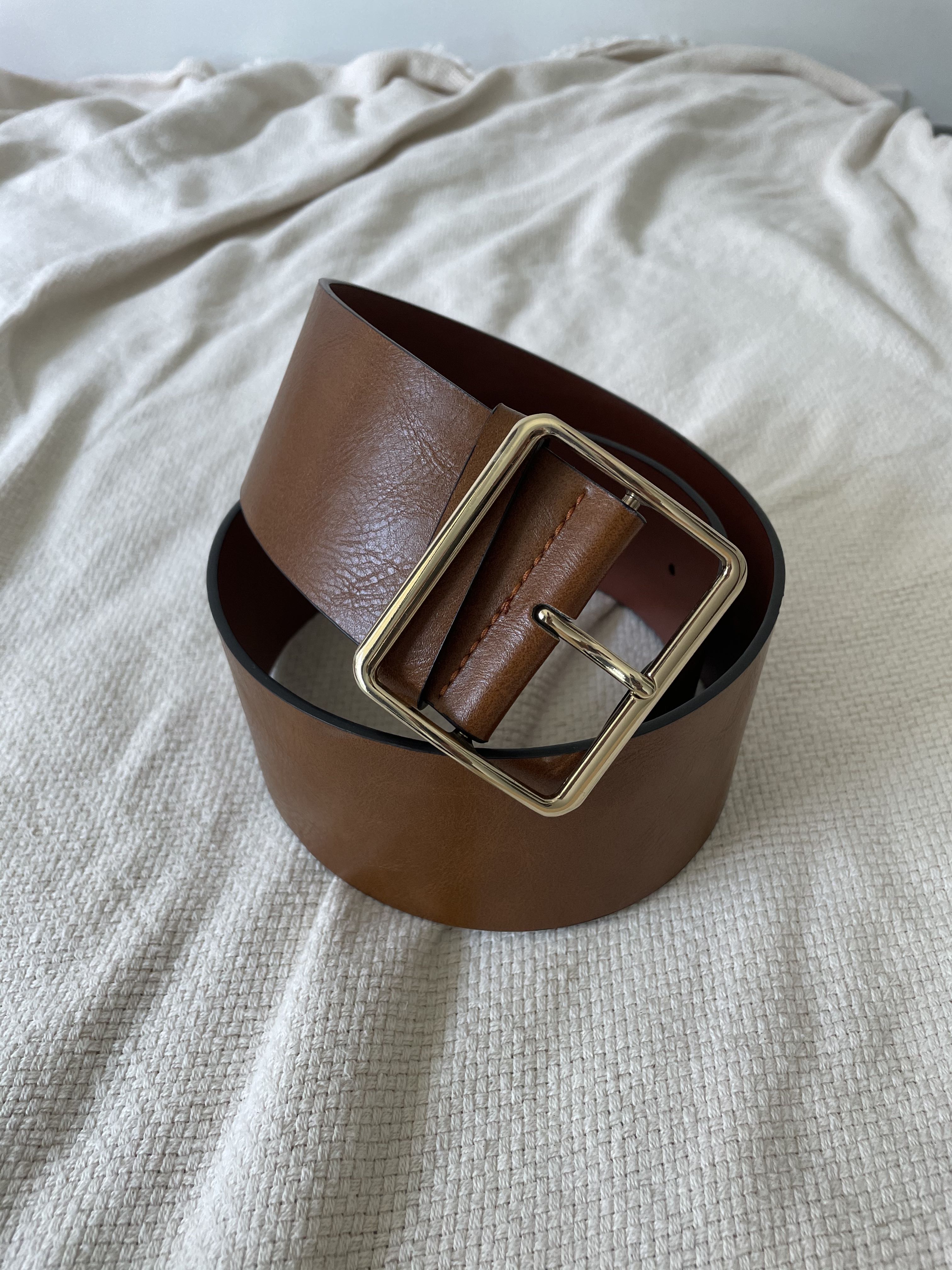 thick brown belt
