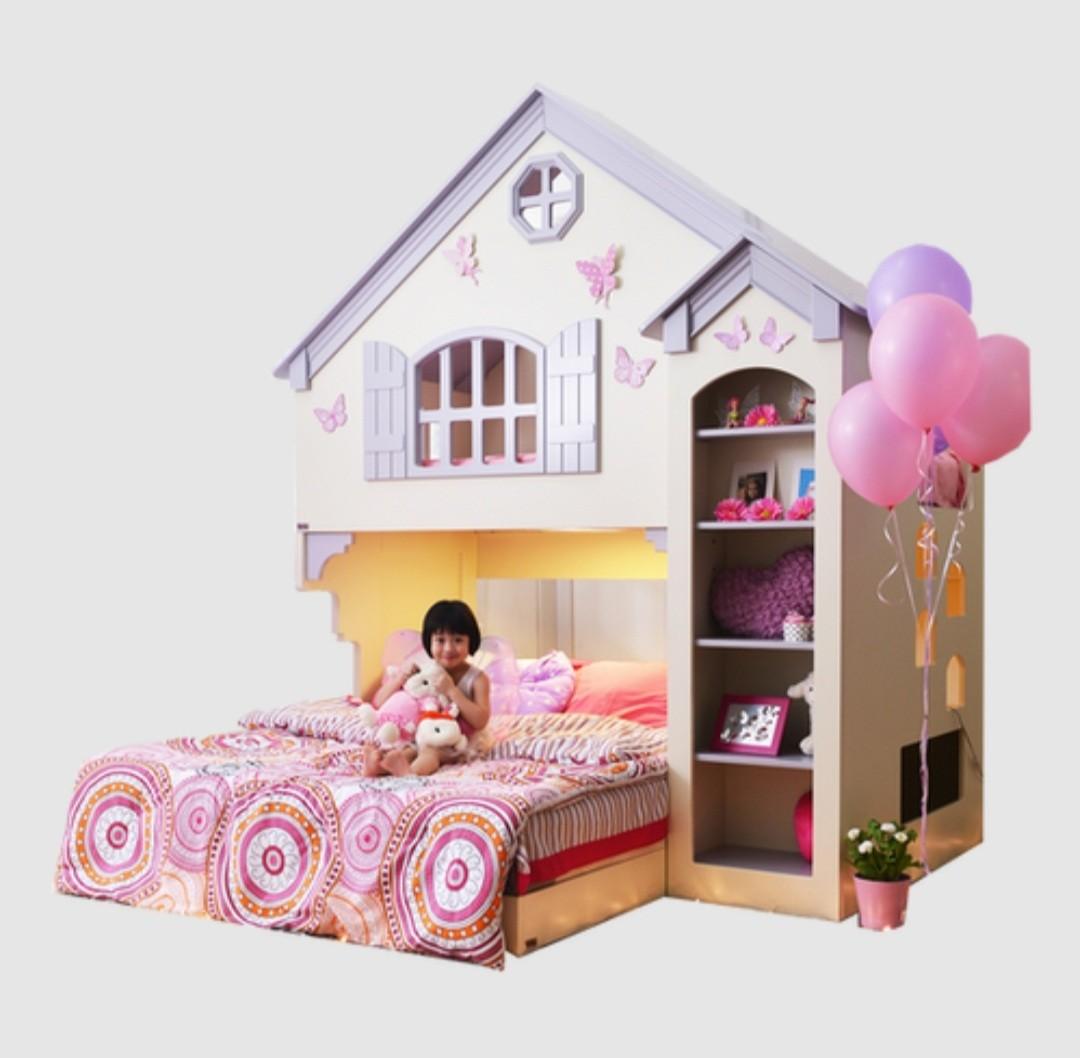 Tomato Kidz Amberly Dollhouse Playbunk Bed, Babies & Kids, Baby Nursery
