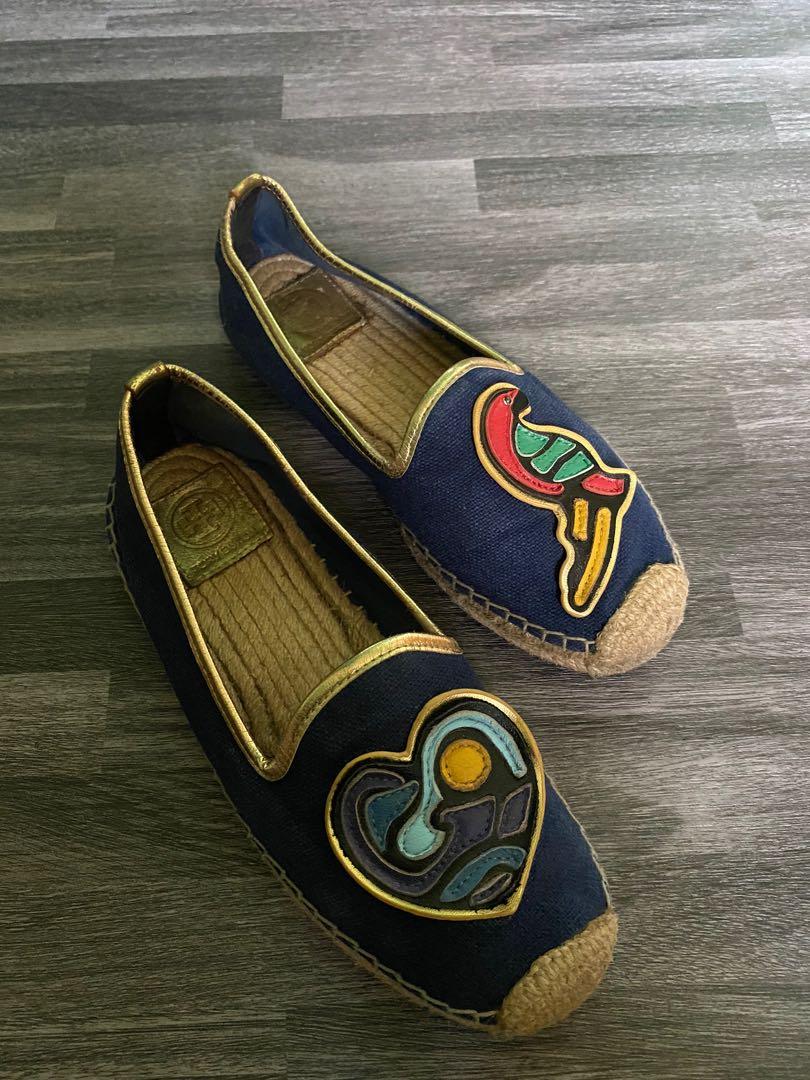 Tory burch parrot espadrilles
