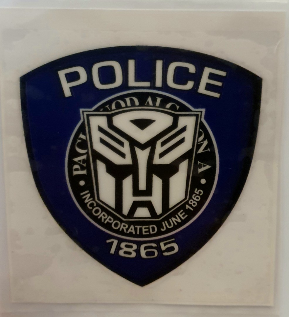 Transformers Automotive Decepticons Police Car Decal, Hobbies & Toys