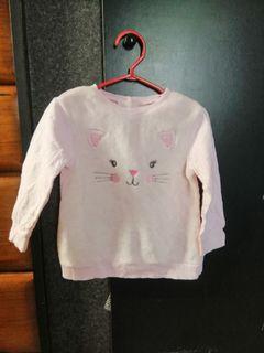 TWINS Sweatshirt Little Me Brand Cat Kitten