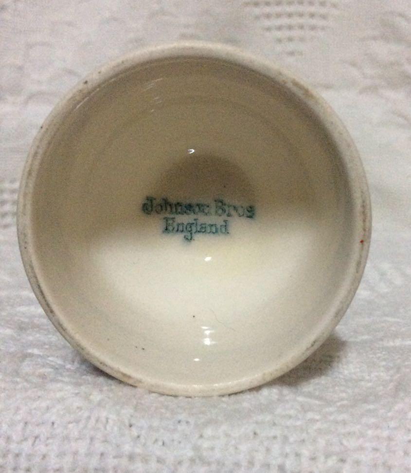 Vintage Johnson Brothers Egg Cup (Category: Other Kitchenware & Tableware) located in Paranaque City. Submitted by paw_prints9 (Listing ID 1079148884, Image 3). Description: Vintage Johnson Brothers double end two-size egg cup in The Old Mill Blue pattern Very rare item Only 1 available No chips or cracks Size: 4”.
