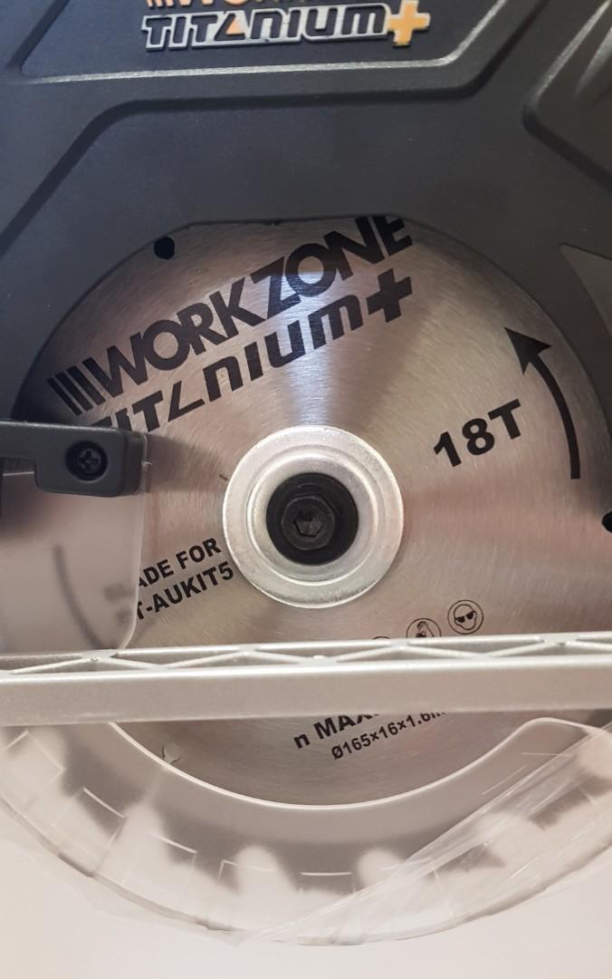 Workzone cordless circular saw and angle grinder, Commercial