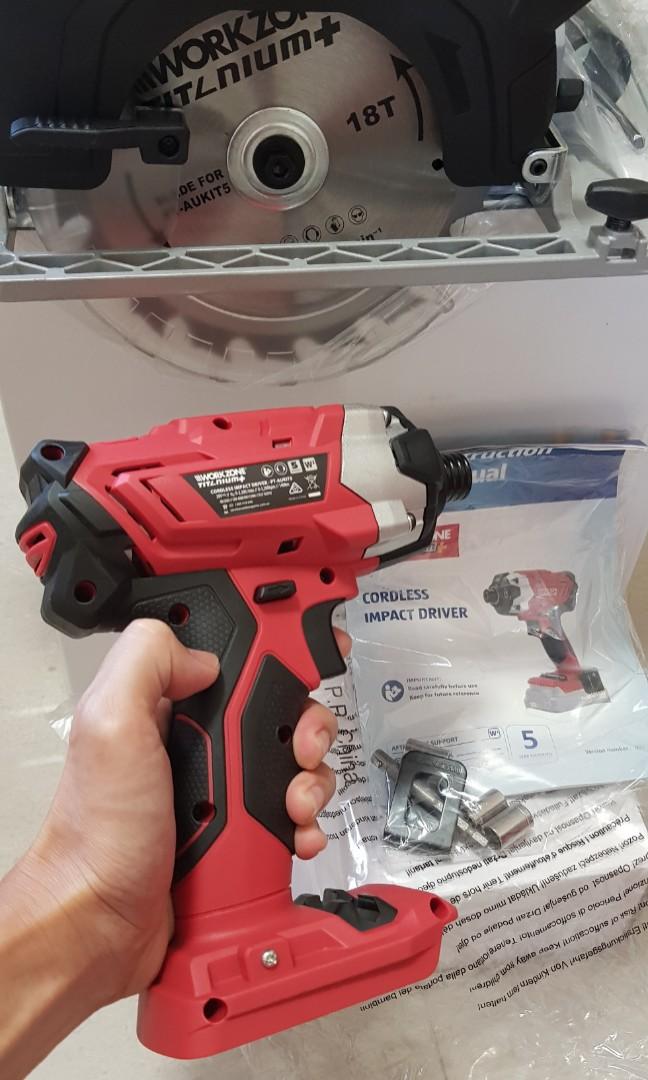 Workzone cordless impact driver and circular saw, Commercial & Industrial, Construction Tools