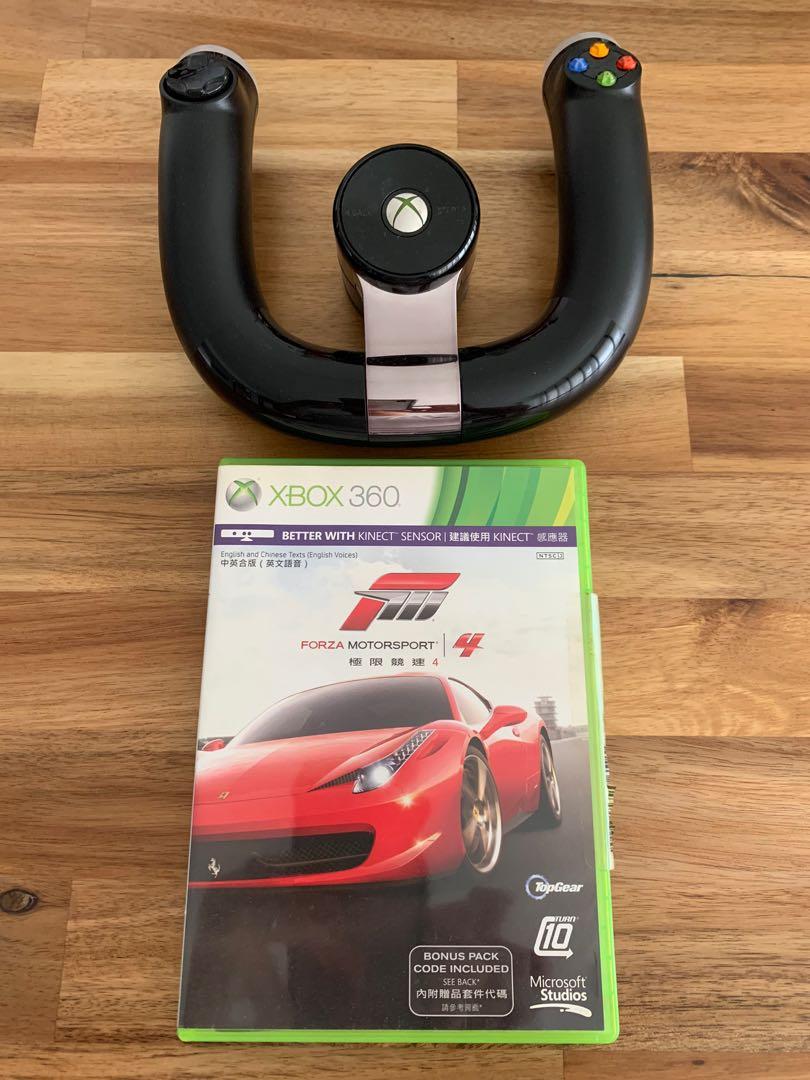 XBOX 360 Wireless Speed Wheel & Forza Motorsport 4 Game Combo, Video  Gaming, Video Games, Xbox on Carousell