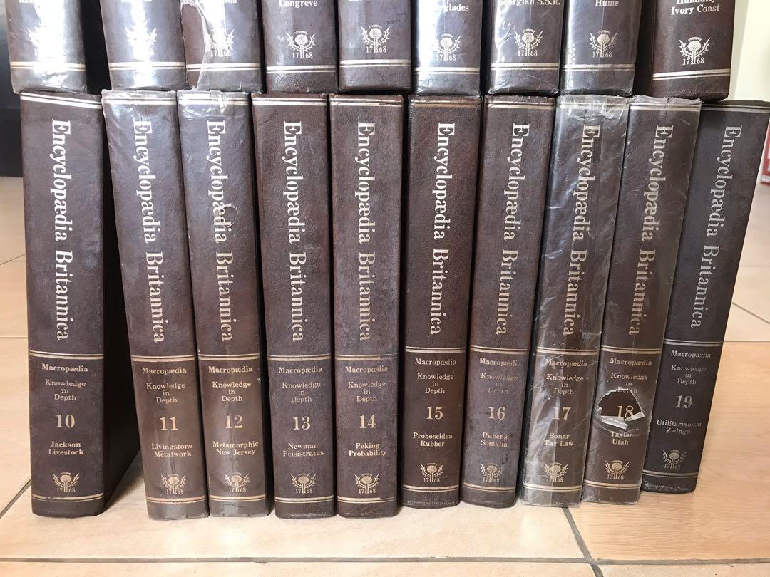 15th Edition of Encyclopedia Britannica (Category: Textbooks) located in Las Pinas. Submitted by _martinmartin (Listing ID 1082736262, Image 3). Description: Make an offer!! Selling our collection of the 15th Edition of Encyclopedia Britannica due to decluttering. The Encyclopaedia Britannica is an English-language online encyclopaedia of general knowledge. It was previously published by Encyclopaedia Britannica, Inc. and others. It was written b