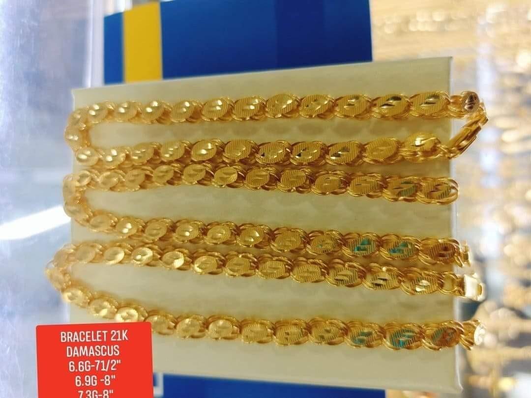 21k DAMASCUS GOLD BRACELET, Women's Fashion, Jewelry & Organizers