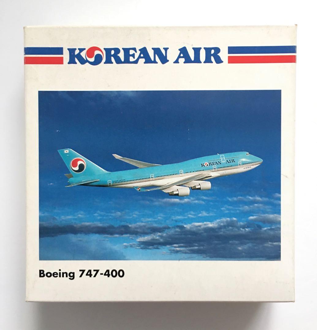 ✈️747 Jumbo Jet】Korean Air 大韓航空Boeing B747-400 HERPA 1:500