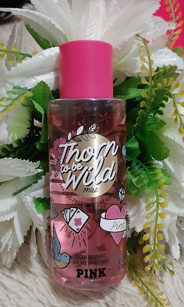 💯% Authemtic VICTORIA' S SECRET Pink THORN TO BE WILD Body Mist