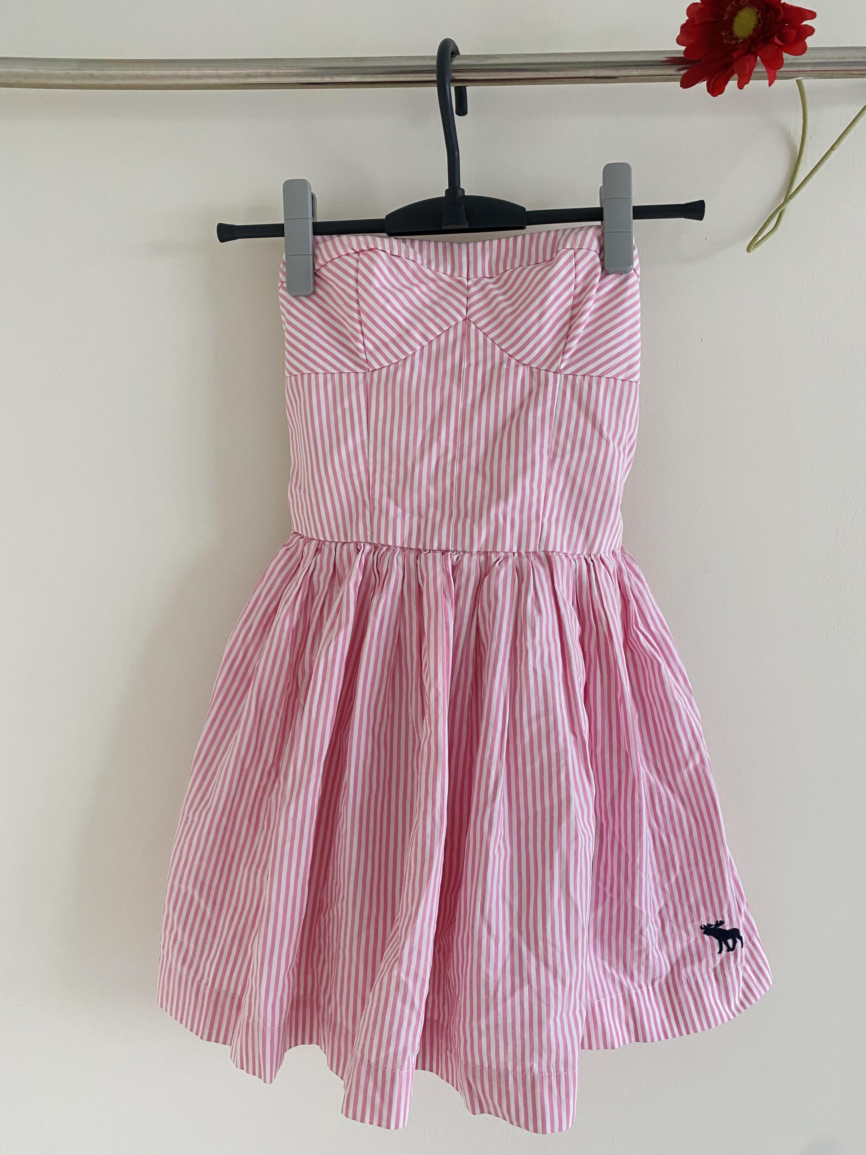 Abercrombie striped cheap dress