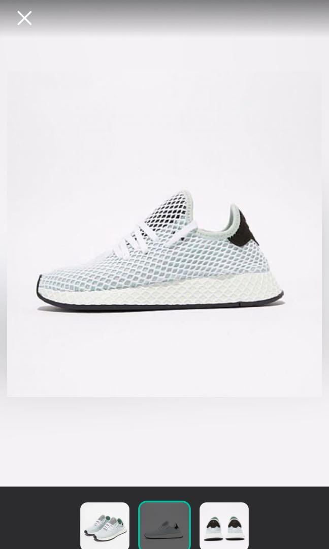 Adidas Deerupt W Ash Green mint Women s Fashion Footwear Sneakers on Carousell