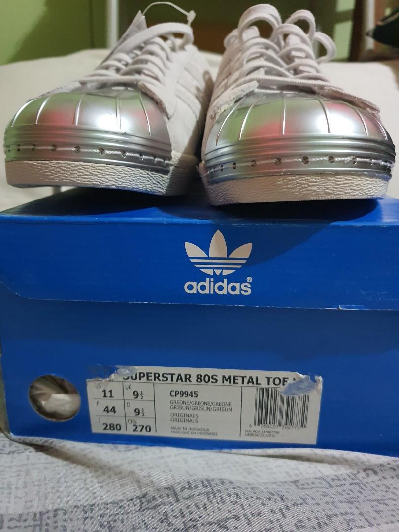 Superstar 80s metal toe online 44