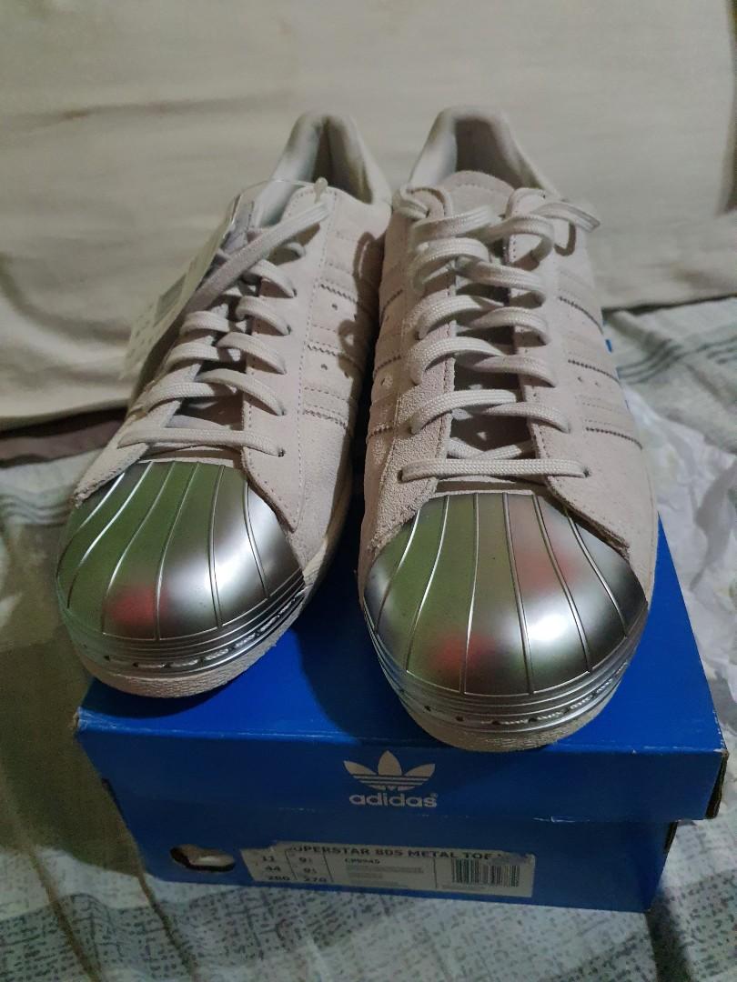Adidas superstar 80s metal toe bambino argento sales