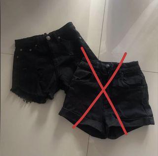 Black shorts