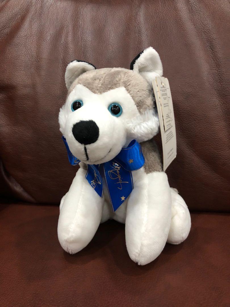 Blue magic shop wolf stuffed toy