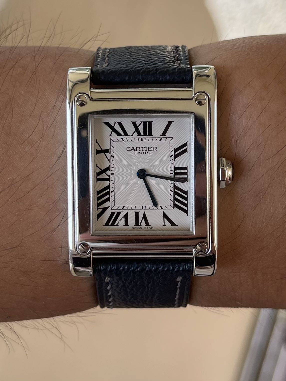 Cartier tank a top vis