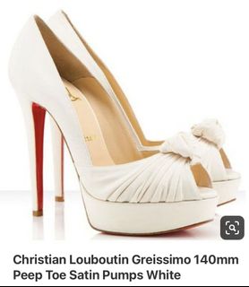 Christian louboutin white For Sale Carousell Singapore