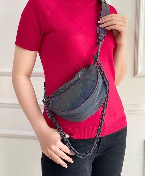 Ck wrinkled patent clearance crossbody