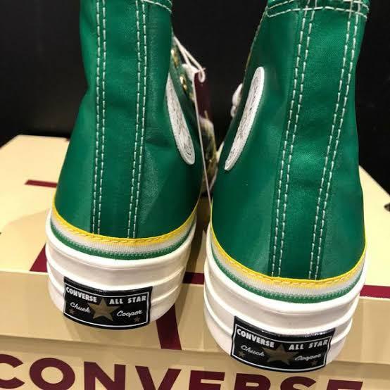 Converse chuck 70's x NBA Hi Green, Fesyen Pria, Sepatu , Sneakers di  Carousell