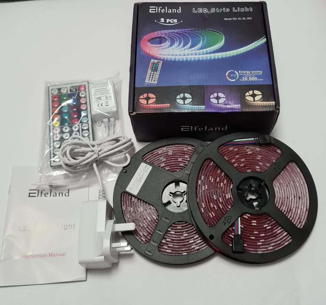 Elfeland Led Strip Lights 32 8ft 10m 300leds Smd5050 Rgb Light Strip Ip65 Color Changing Rope Lights Tape Lights 44keys Remote Controller Flexible Strips For Tv Electronics Others On Carousell Elfeland Led Strip Lights 32 8ft 10m 300leds Smd5050 Rgb Light Strip Ip65 Color Changing Rope Lights Tape Lights 44keys Remote Controller Flexible Strips For Tv Electronics Others On Carousell