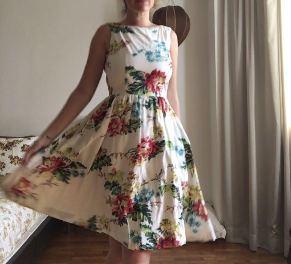 midi dress 50s