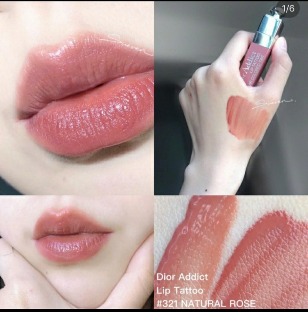 Full Size DIOR Lip Tattoo shade 321 Natural Rose