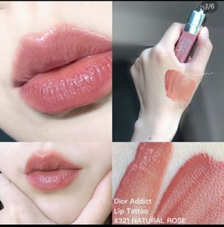Full Size DIOR Lip Tattoo shade 321 Natural Rose Kesehatan Kecantikan Rias Wajah di Carousell