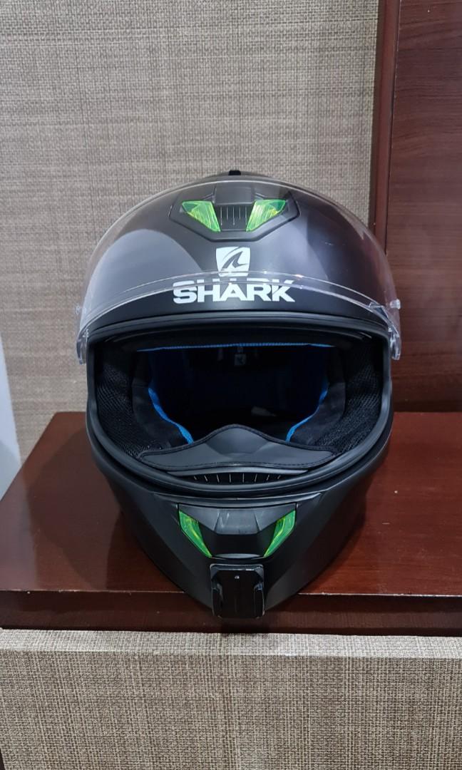 Helm Shark Skwal 2 blackdoff like new 