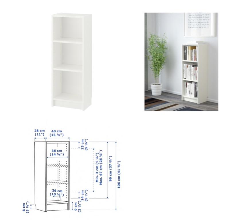 Ikea Billy Bookshelf Furniture, Ikea Billy Bookcase With Frosted Glass Doors