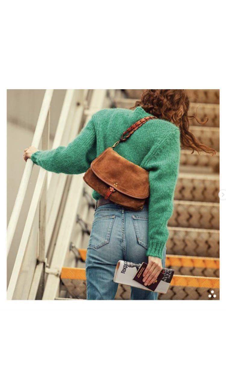 Jerome Dreyfuss Suede Andy Bag Small