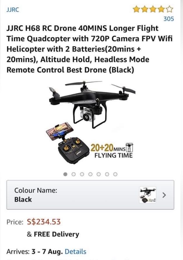 Jjrc h68 rc drone hotsell