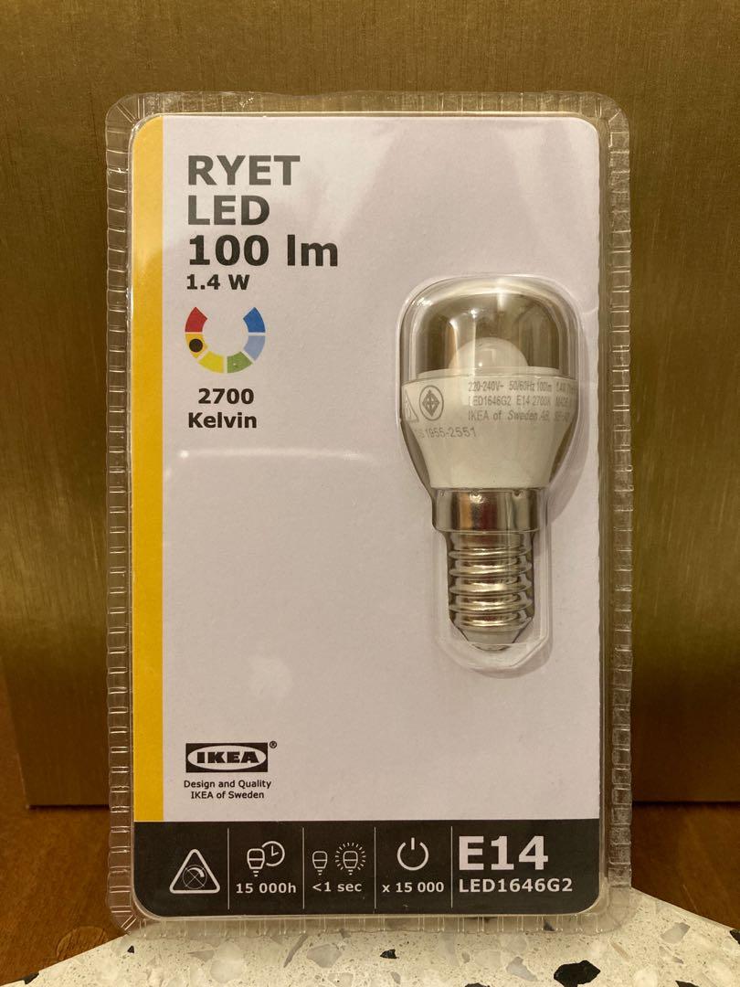 LED bulb RYET 100 lm IKEA, Furniture & Home Living, Lighting & Fans, Lighting on