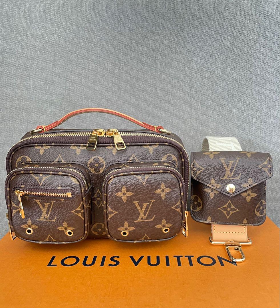 Louis Vuitton Utility Crossbody Bag Monogram Canvas Brown