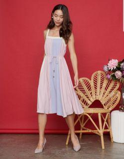 Lovengold Luna colourblock dress