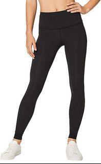 Lululemon Black Wunder Under Tights 28" - Size 4