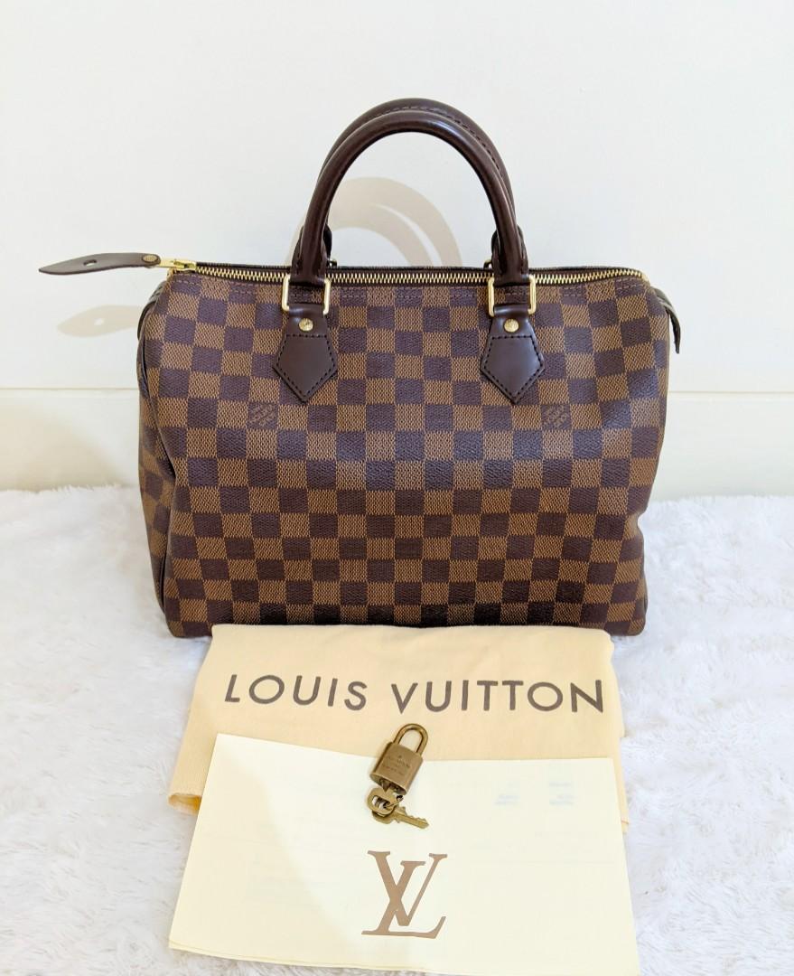 Louis Vuitton Speedy LV Speedy 30 Damier Ebene, Barang Mewah, Tas \u0026 Dompet  di Carousell