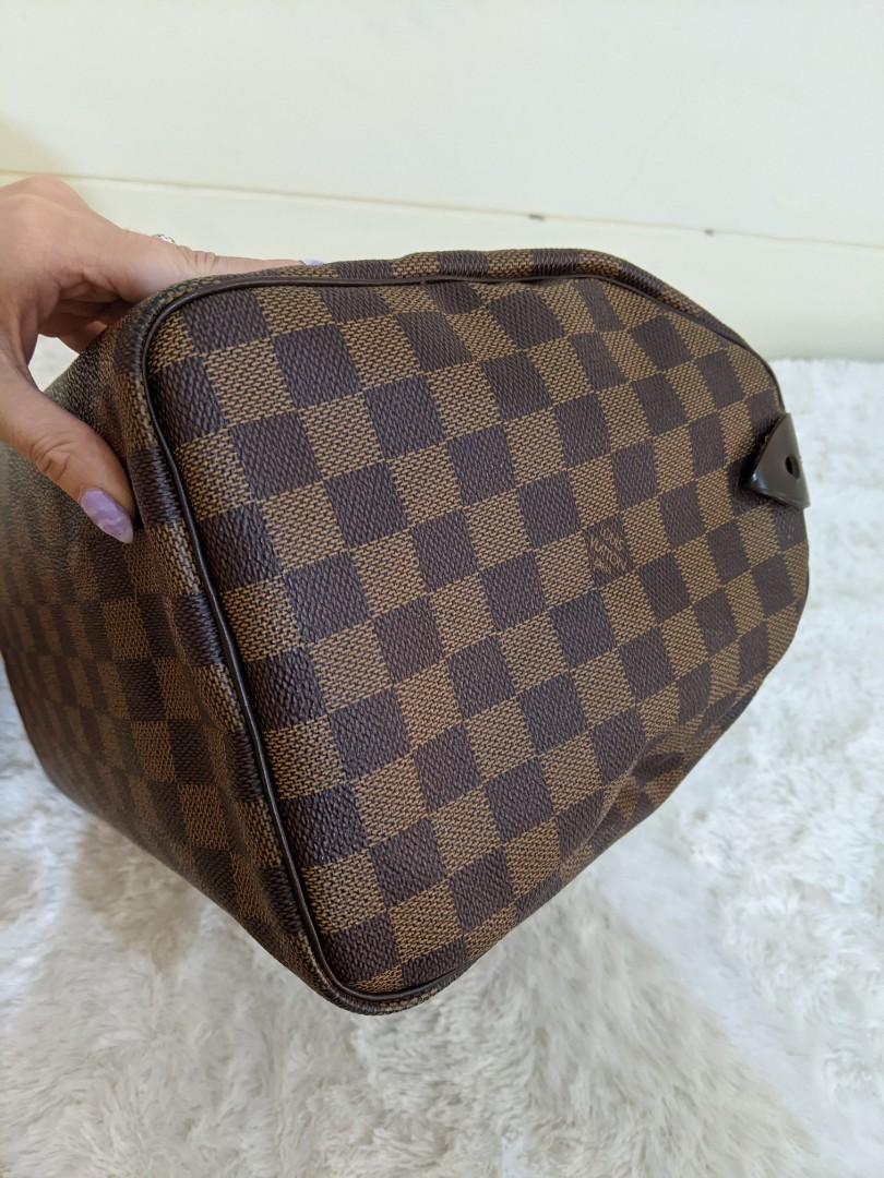 Louis Vuitton Speedy LV Speedy 30 Damier Ebene, Barang Mewah, Tas \u0026 Dompet  di Carousell