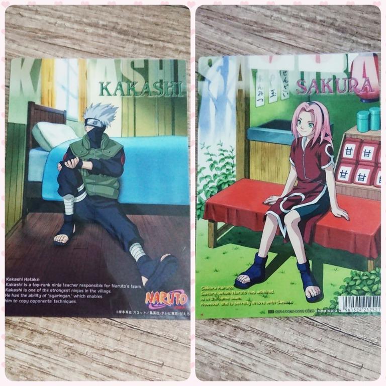 Naruto Team 7 Kakashi Sakura Double Sided Mini Shitajiki Pencil Board Hobbies Toys Memorabilia Collectibles Fan Merchandise On Carousell