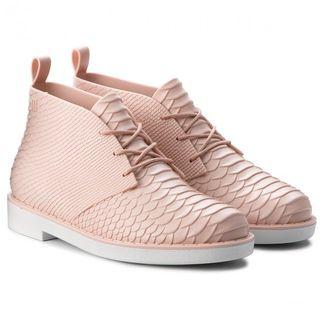 NEW Melissa Desert Boots Python + Baja East in Pink US 8