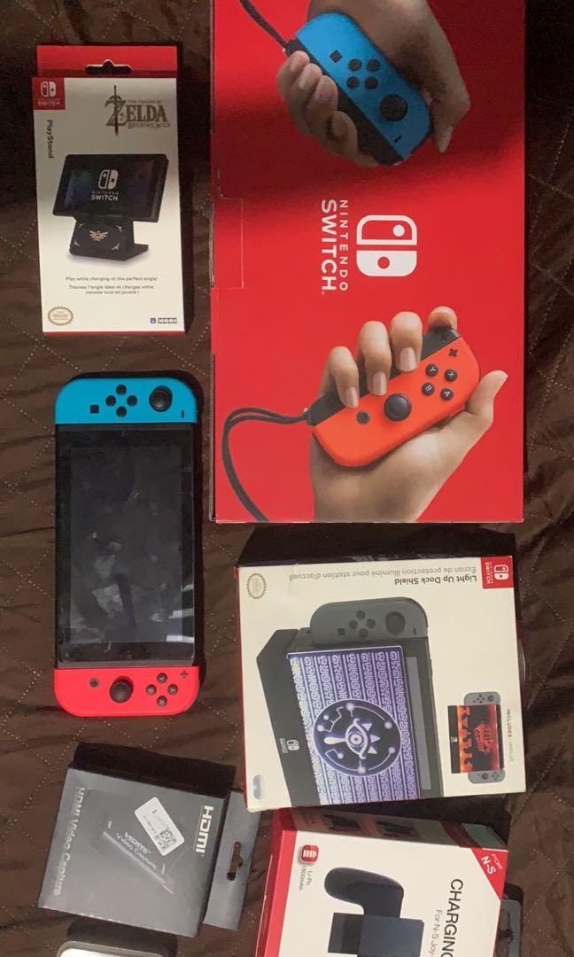 Nintendo Switch V2 Accessories Video Gaming Video Game Consoles Nintendo On Carousell