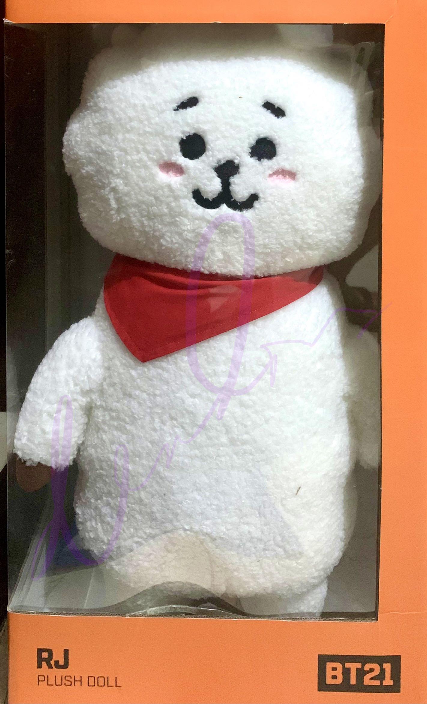 On hand BT21 Official RJ Jumbo Standing Plush Doll 53cm WITH BOX